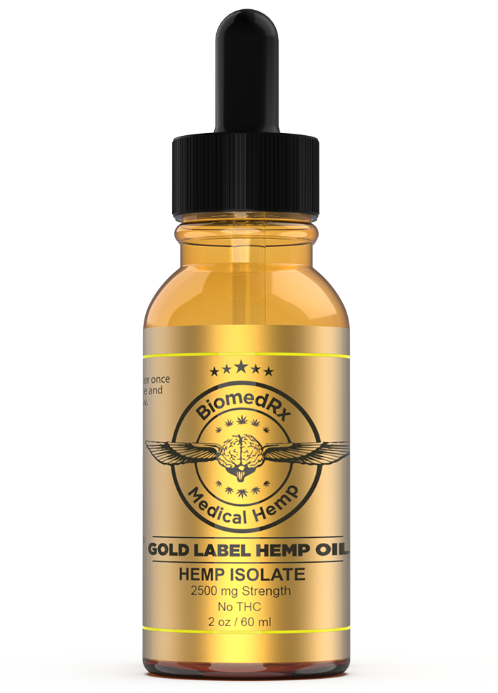 Gold Label CBD Oil 2,500mg Strength