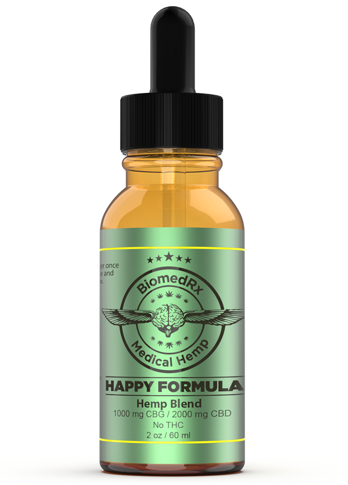 Happy Formula CBG/CBD Blend 1000mg CBG · 2000mg CBD